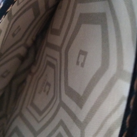 Chaps Faux Pebbled Leather Micro Saddle Bag Crossbody Black - Picture 4 of 9